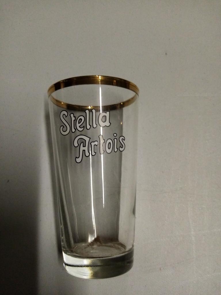 7 Oude bierglazen Stella Artois,jaren 60, Ophalen, Gebruikt, Glas of Glazen, Stella Artois