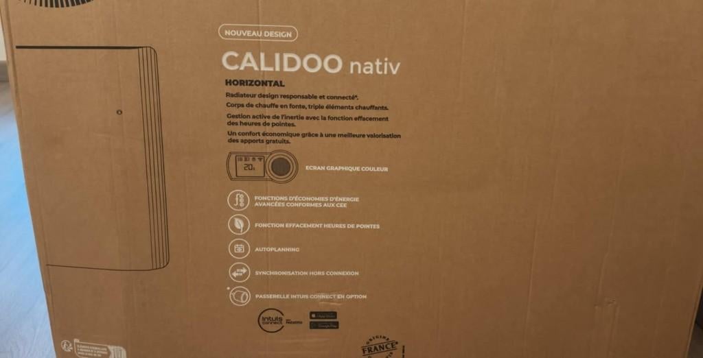 [NEUF] Chauffage INTUIS CALIDOO NATIVE - Cause double emploi, Enlèvement, Radiateur, 30 à 80 cm, 60 à 150 cm