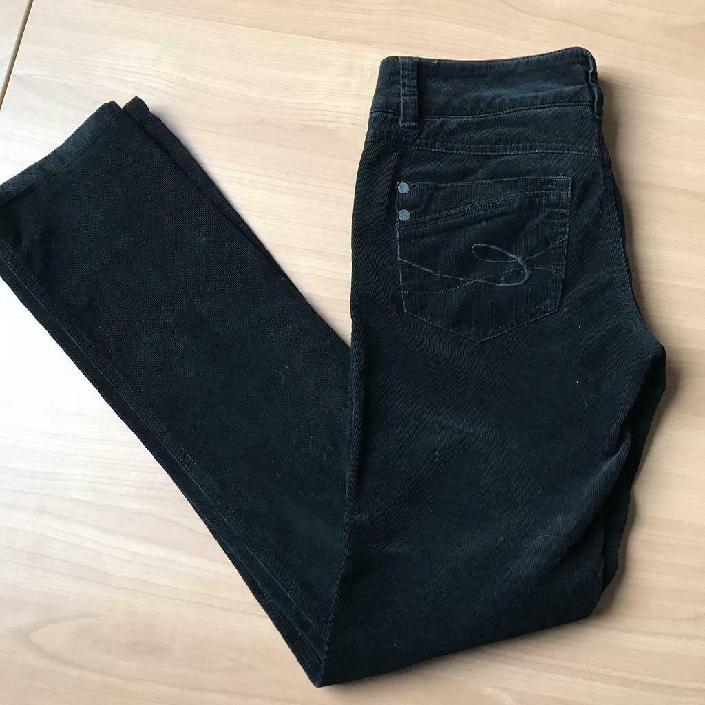 Zwarte ribfluwelen broek - Edc by Esprit - Regular - mt 38, Vêtements | Femmes, Enlèvement ou Envoi, Comme neuf