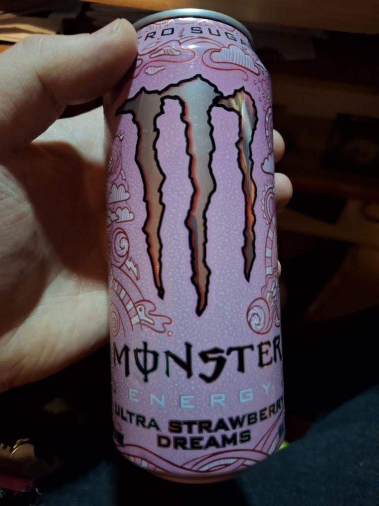 Monster energy strawberry dreams Leeg, Verzamelen, Blikken, Ophalen of Verzenden