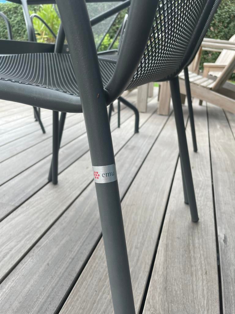 EMU tuinset tafel + 6 stoelen perfecte staat! Made in Italy, Ophalen, 6 zitplaatsen, Zo goed als nieuw, Stoel