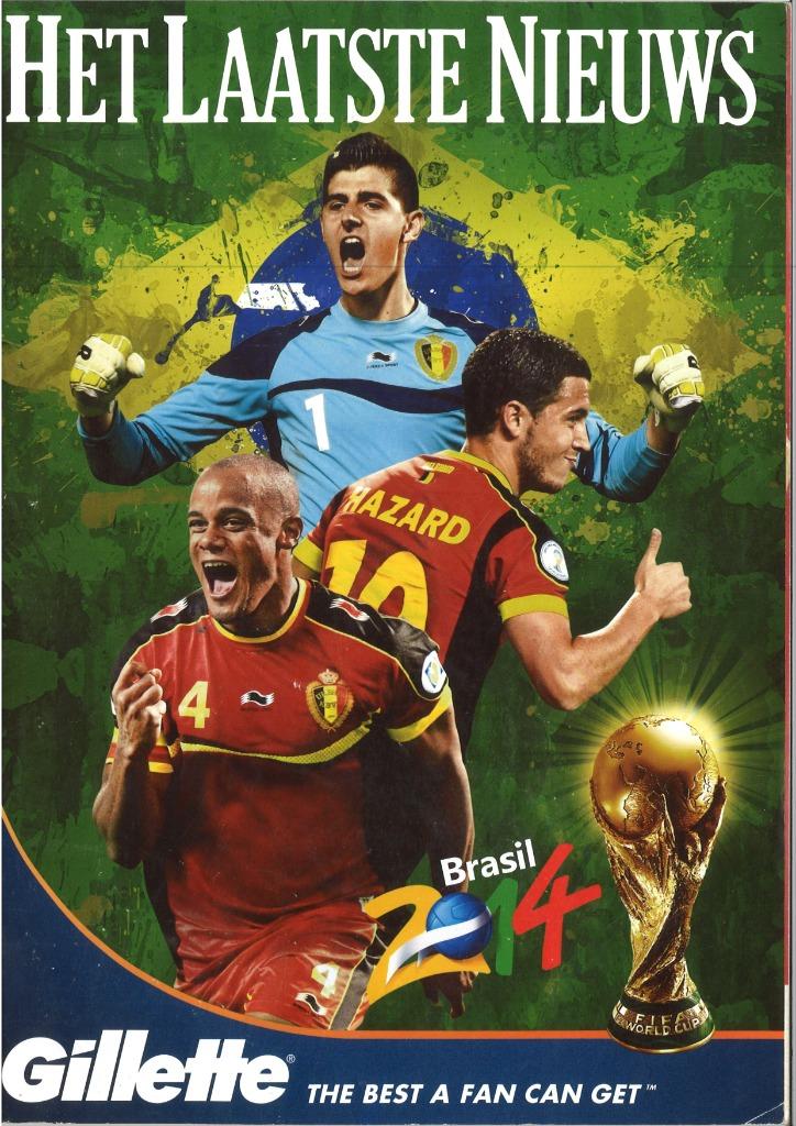 WK gids Laatste Nieuws WK 2014 Brazilië Rode Duivels, Verzamelen, Ophalen, Gebruikt, Boek of Tijdschrift
