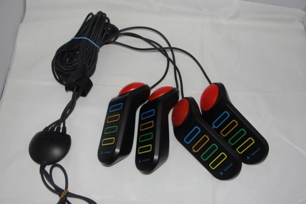 4 x buzzers officiels filaires pour PS2/PS3, Enlèvement ou Envoi, Comme neuf, À partir de 3 ans, 3 joueurs ou plus
