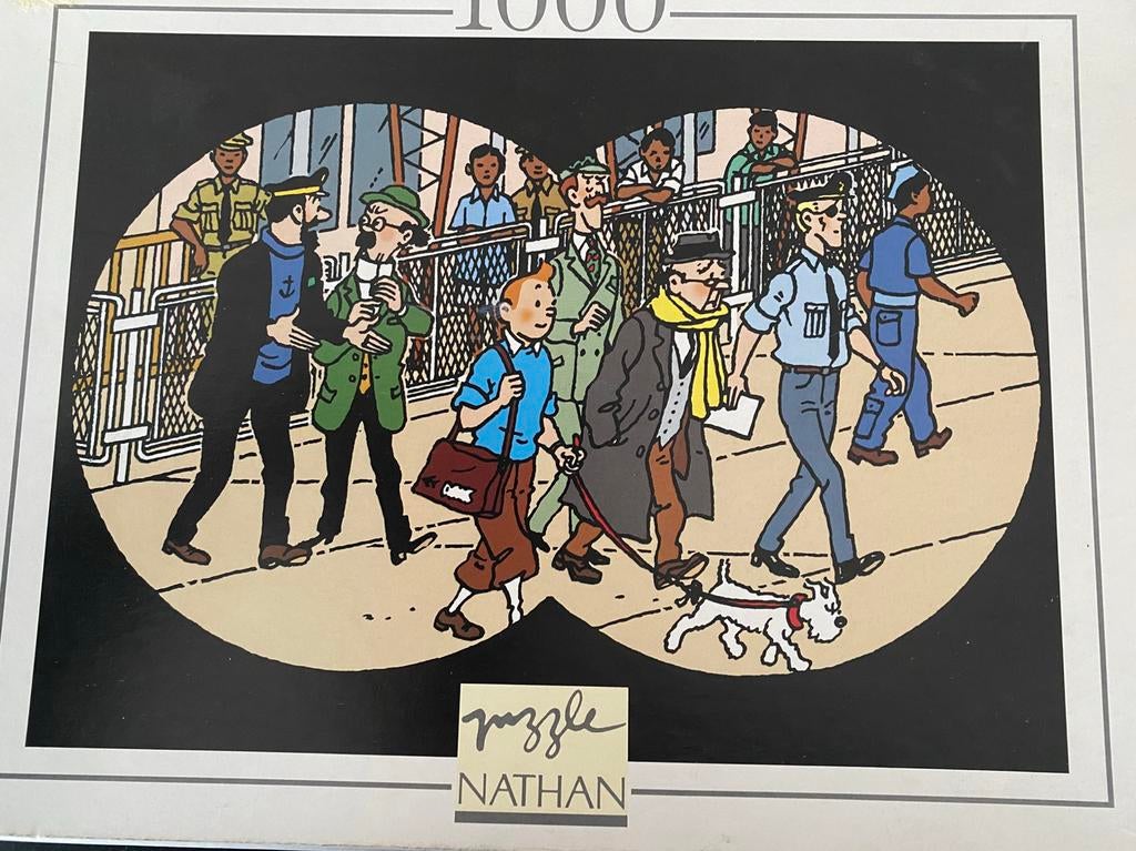 Kuifje puzzel 1000 stuks, Ophalen of Verzenden, Kuifje, Gebruikt, Boek of Spel