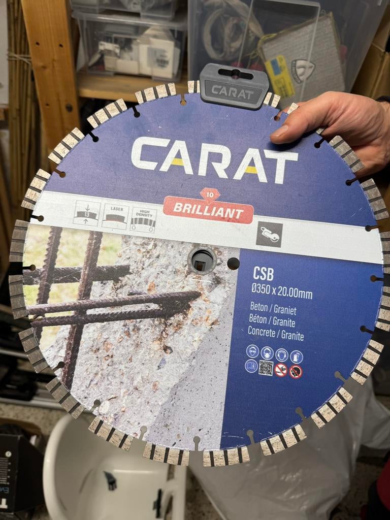 Diamantschijf Carat voor beton/graniet, Ophalen, Nieuw