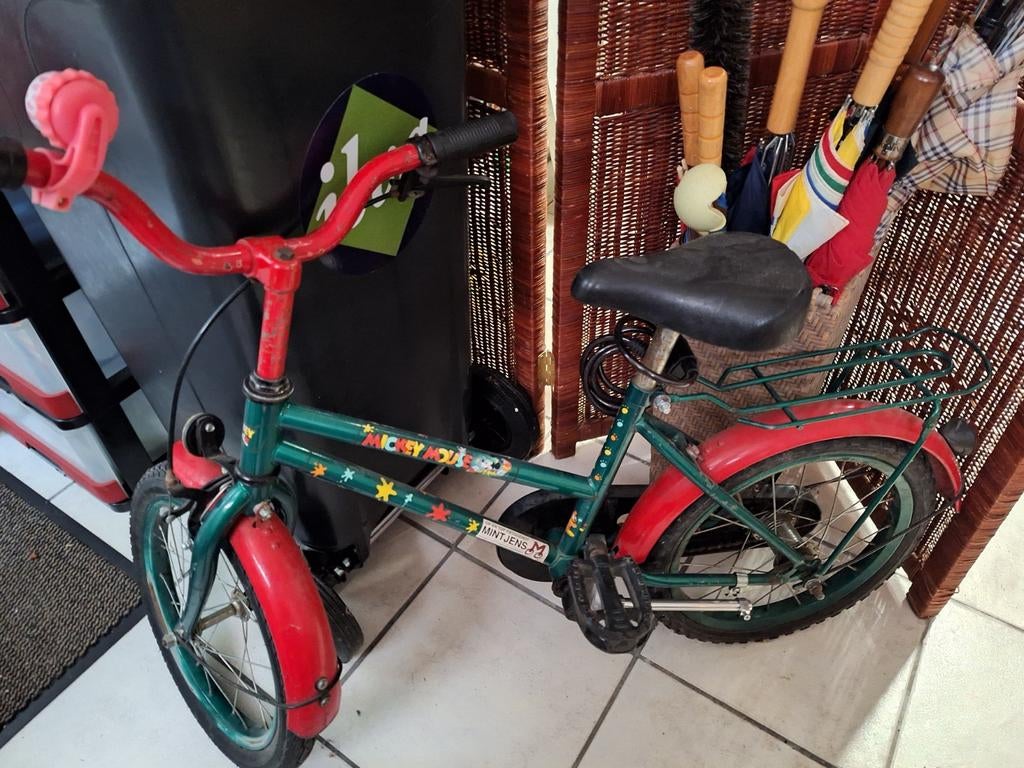 Kinderfiets mickey mousse, Vélos & Vélomoteurs, Vélos | Vélos pour enfant, Comme neuf, Enlèvement ou Envoi
