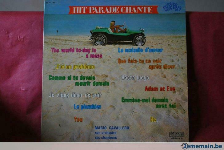 Disque 33 tours Hit parade chante-Pop Hits, Ophalen of Verzenden