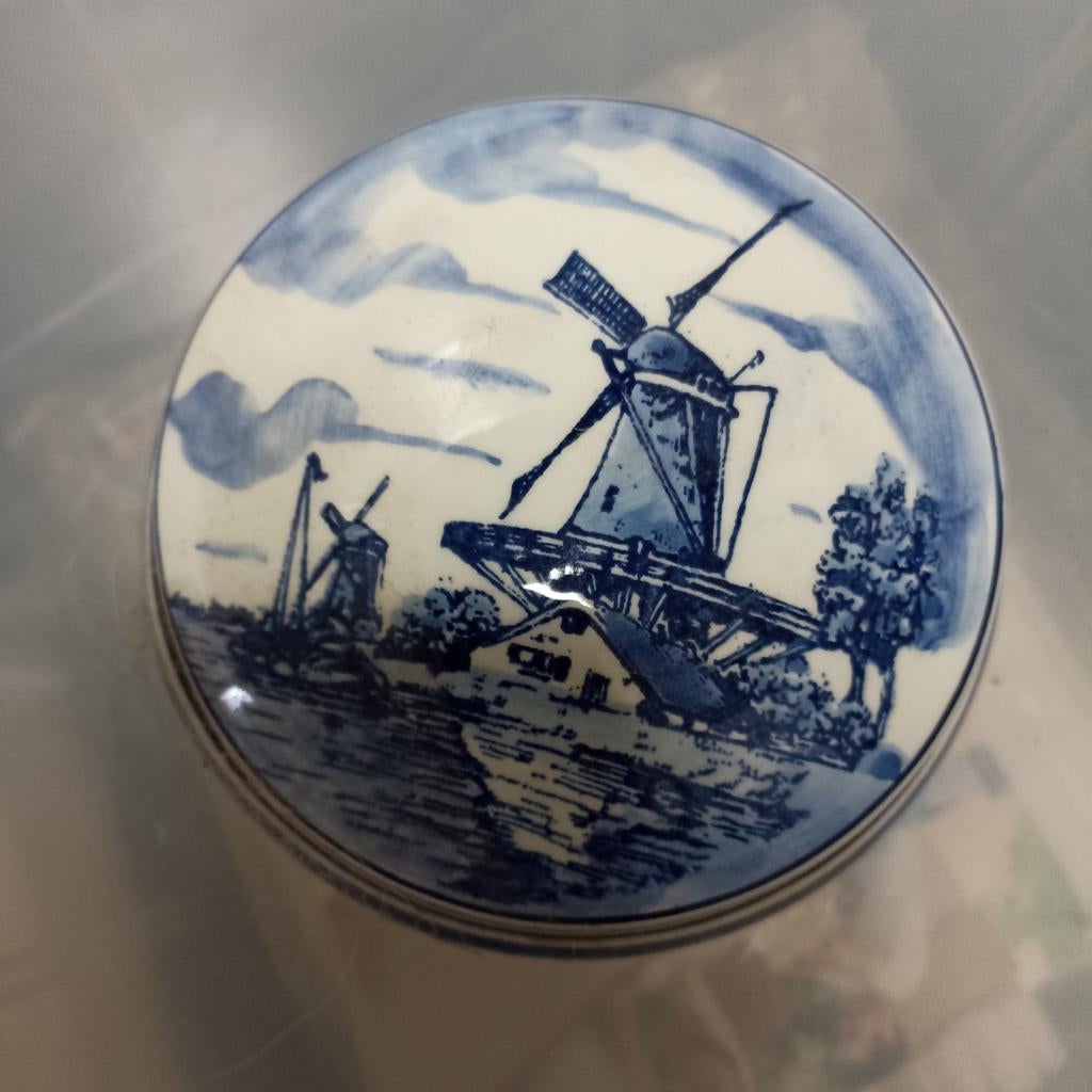 Delfts blauwe handgemaakte snoepdoos