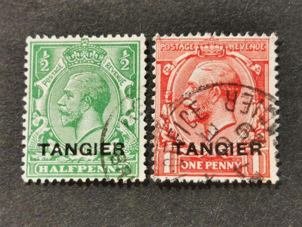 Tanger - Maroc britannique 1927 - Roi George V, Enlèvement ou Envoi, Maroc, Affranchi