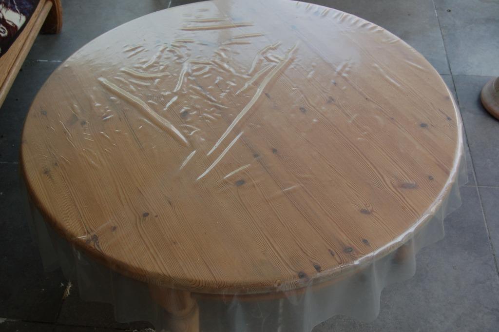 salontafel, Huis en Inrichting, Ophalen, Rond, Zo goed als nieuw, Grenenhout