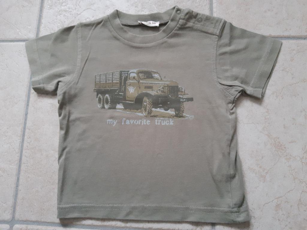 Grain de blé - Khaki t-shirt met truck (18 maanden), Gebruikt, Ophalen of Verzenden, Grain de blé, Jongetje