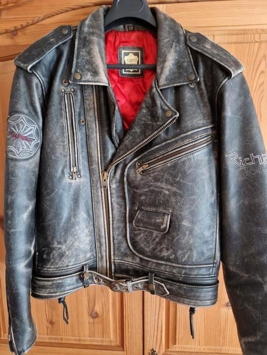 Lederen motovest heren, Motoren, Ophalen, Heren