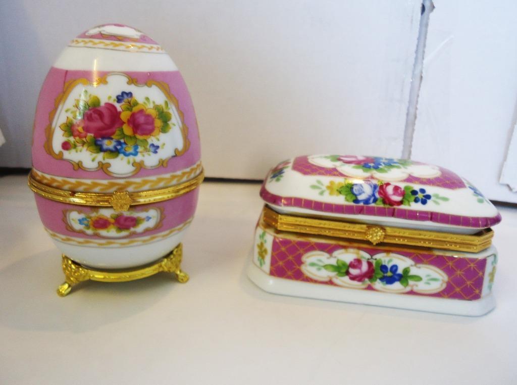 Neundorf Porcelaine Oeuf type Fabergé antique✨😍💑🎁👌, Enlèvement ou Envoi
