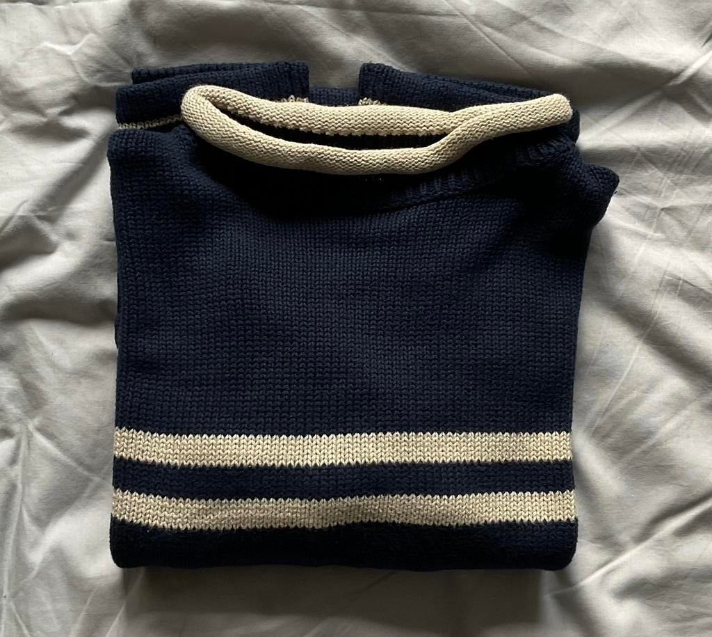 Blauw katoenen trui maat 116, Ophalen of Verzenden, Jongen of Meisje, Trui of Vest