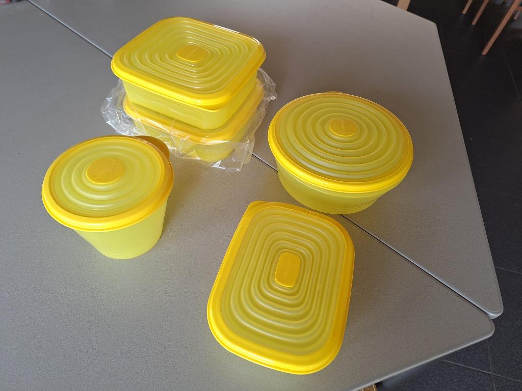 Tupperware adapta bol voor in de koelkast, Enlèvement ou Envoi, Utilisé, Jaune
