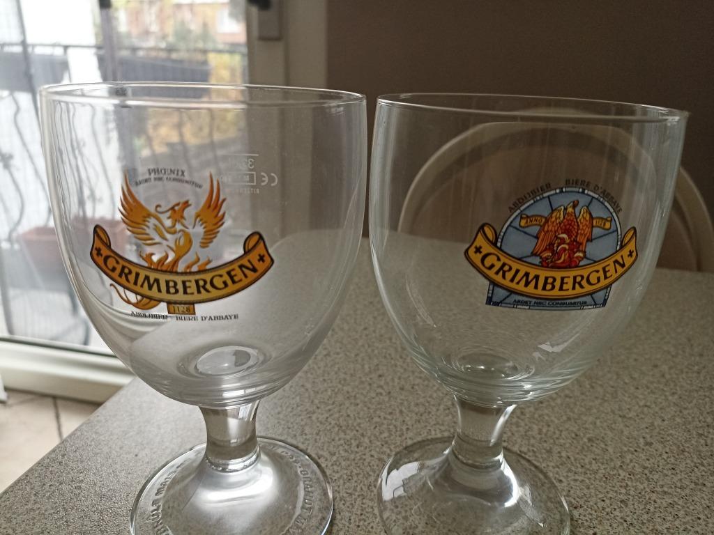 Verres Grimbergen 33 cl, Enlèvement, Neuf, Verre à bière