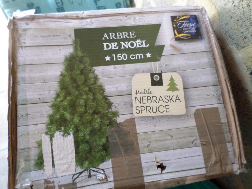 sapin de noël avec nombreuses  décorations, Enlèvement, Comme neuf