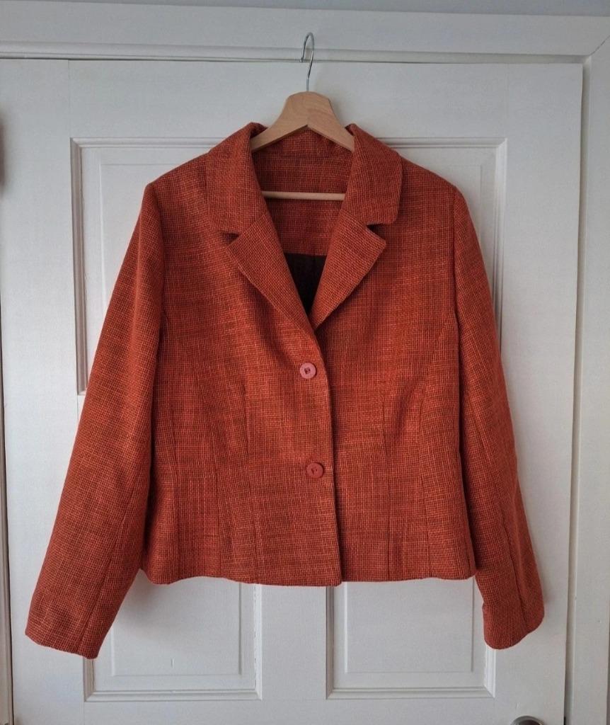 Blazer - maat: 42, Kleding | Dames, Ophalen, Maat 42/44 (L), Oranje, Zo goed als nieuw