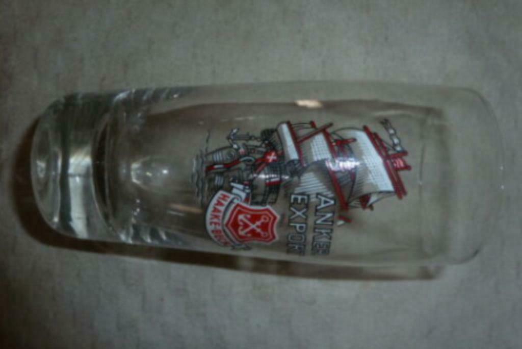 #G bier glas ANKER EXPORT Haake - Beck " dikke voet ", Enlèvement ou Envoi, Neuf, Verre à bière