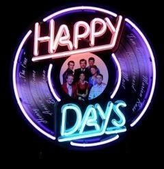 Happy Days USA decoratie neon gameroom mancave neons film, Verzamelen, Merken en Reclamevoorwerpen, Nieuw, Lichtbak of (neon) lamp