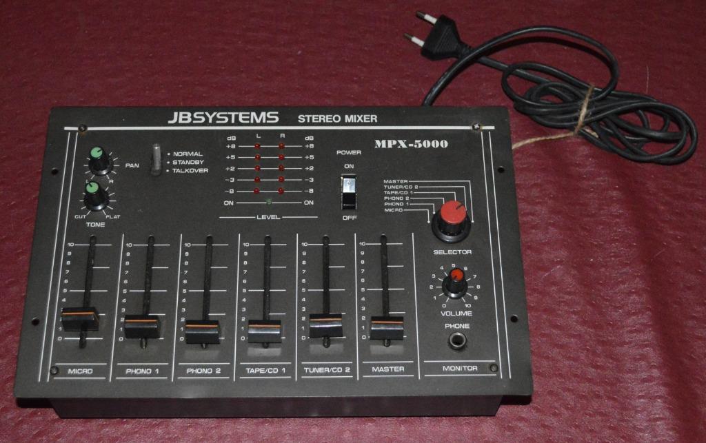 Console de mixage JB MPX 5000, Musique & Instruments, Enlèvement ou Envoi, Utilisé, 5 à 10 canaux, Entrée micro