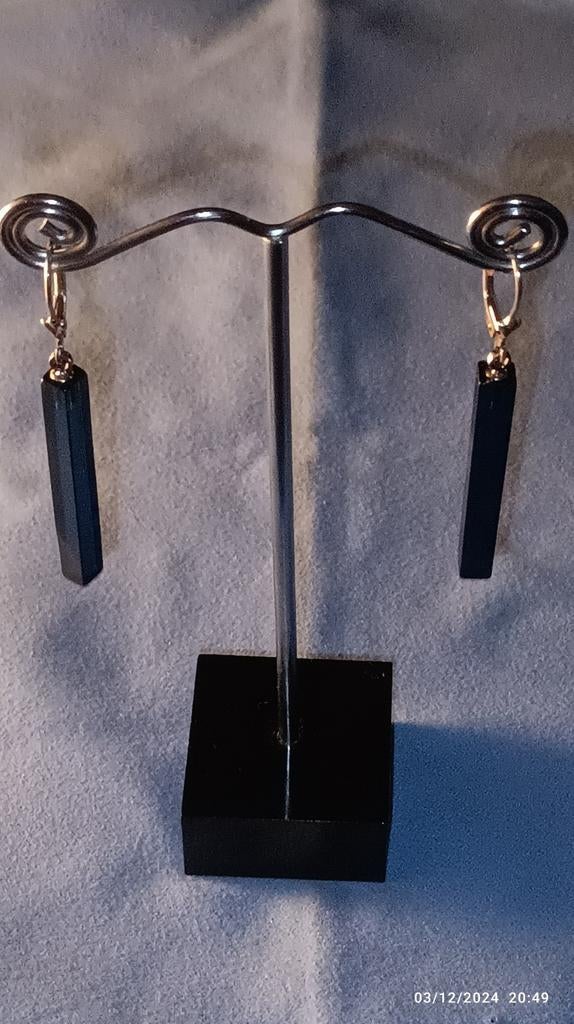 Boucles d'oreilles en argent sterling avec ambre bleue, Bijoux, Sacs & Beauté, Boucles d'oreilles, Neuf, Pendantes, Argent, Bleu
