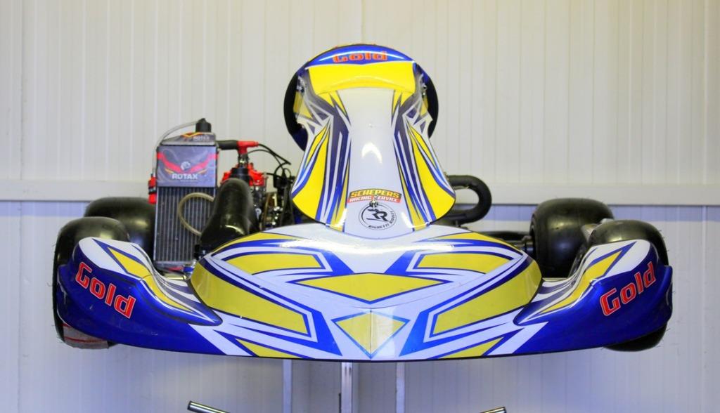 GOLD KART met Rotax Max EVOII motor - nieuw rollend chassis, Ophalen, Zo goed als nieuw, Kart