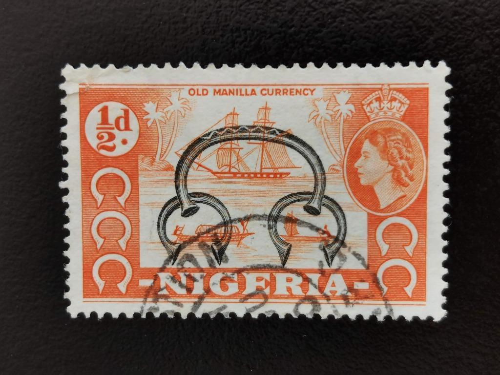 Nigeria 1953 - armbanden - zeilschip, Postzegels en Munten, Postzegels | Afrika, Ophalen of Verzenden, Nigeria, Gestempeld