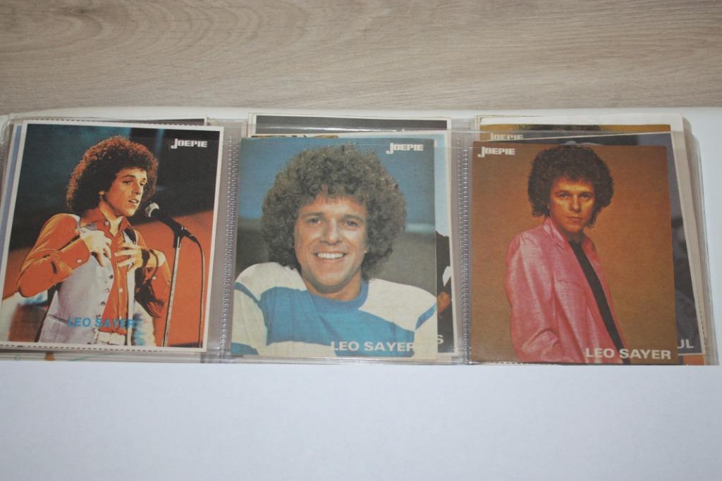 Oude Joepie stickers , Leo Sayer , 3 verschillende, Verzamelen, Stickers, Gebruikt, Film, Tv of Omroep, Ophalen of Verzenden