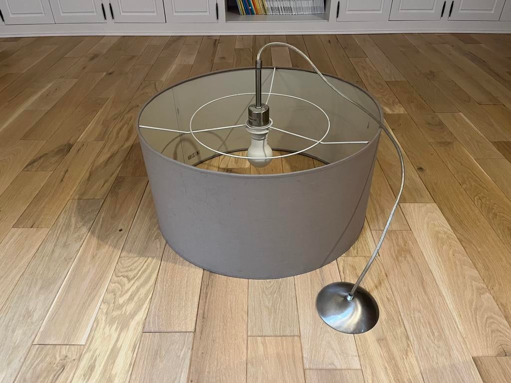 Lustre avec abat-jour tissu taupe, Maison & Meubles, Lampes | Abat-jour, Enlèvement, Utilisé