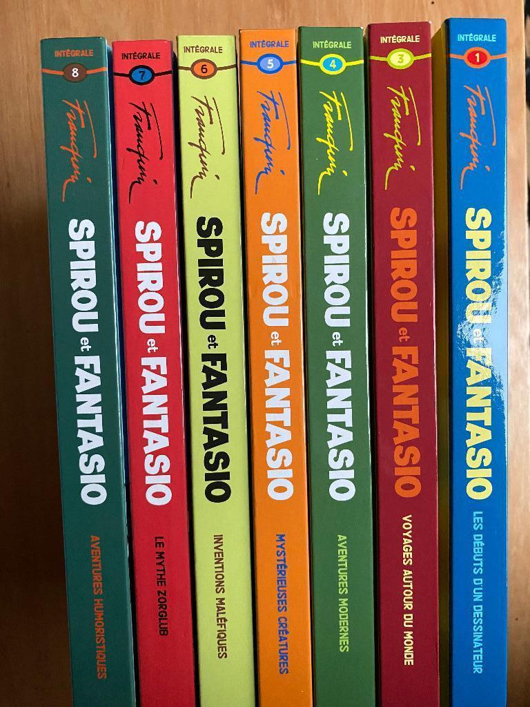 7 albums BD Spirou et Fantasio - L'intégrale (1, 3-8), Livres, Neuf, Plusieurs BD, Enlèvement ou Envoi, Franquin