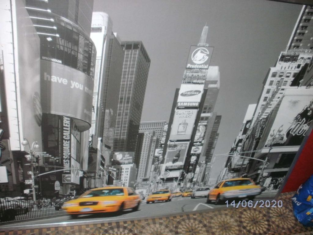 Garageverkoop Groot schilderij van New York City, Ophalen, Zo goed als nieuw