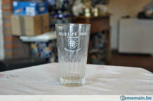 verre  a bière gueuze 1900 toussaint, Enlèvement ou Envoi, Utilisé
