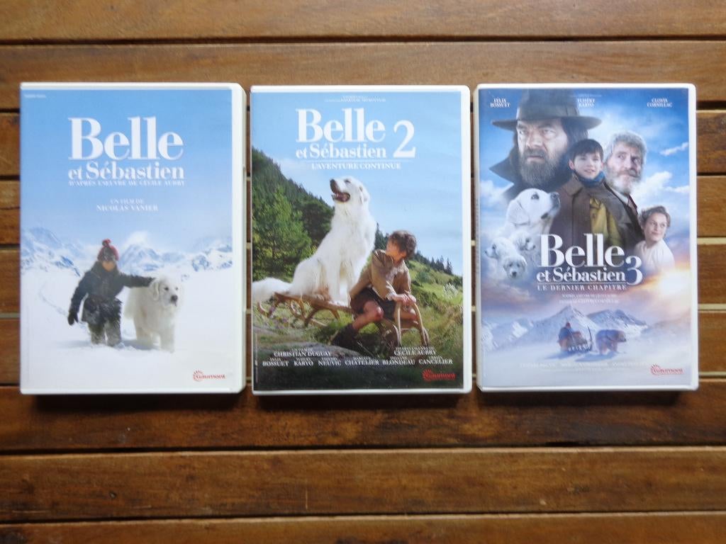 )))  Trilogie  Belle et Sébastien  //  Aventure   (((, CD & DVD, Tous les âges, Enlèvement ou Envoi, Comme neuf