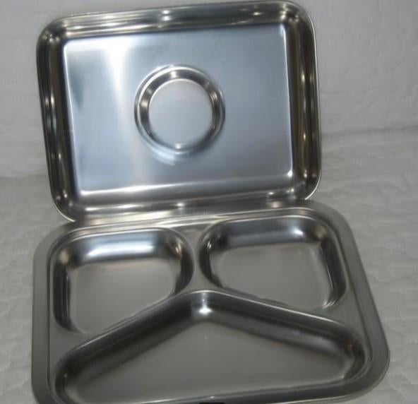 Assiette à dîner en aluminium / Gamel, Collections, Objets militaires | Général, Enlèvement ou Envoi, Armée de terre, Autres types