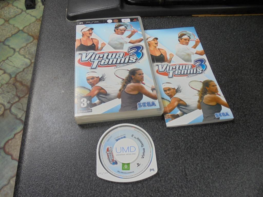PSP Virtua Tennis 3 (orig-compleet), Consoles de jeu & Jeux vidéo, Jeux | Sony PlayStation Portable, Enlèvement ou Envoi, 1 joueur