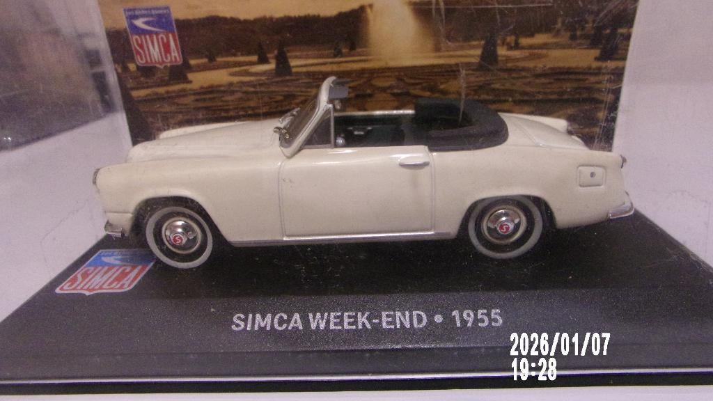 SIMCA WEEK END 55.SIMCA COLLECTION 1/43 COMME NEUVE, Ophalen of Verzenden, Zo goed als nieuw, Auto, Overige merken