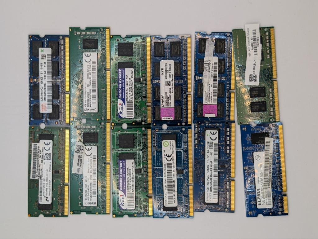 Ram geheugen 19 modules, Computers en Software, Ophalen of Verzenden, Gebruikt, Desktop