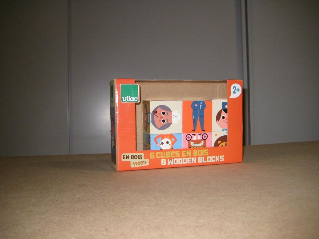 Houten blokkenpuzzel merk VILAC, Kinderen en Baby's, Ophalen of Verzenden, Gebruikt, Overige typen