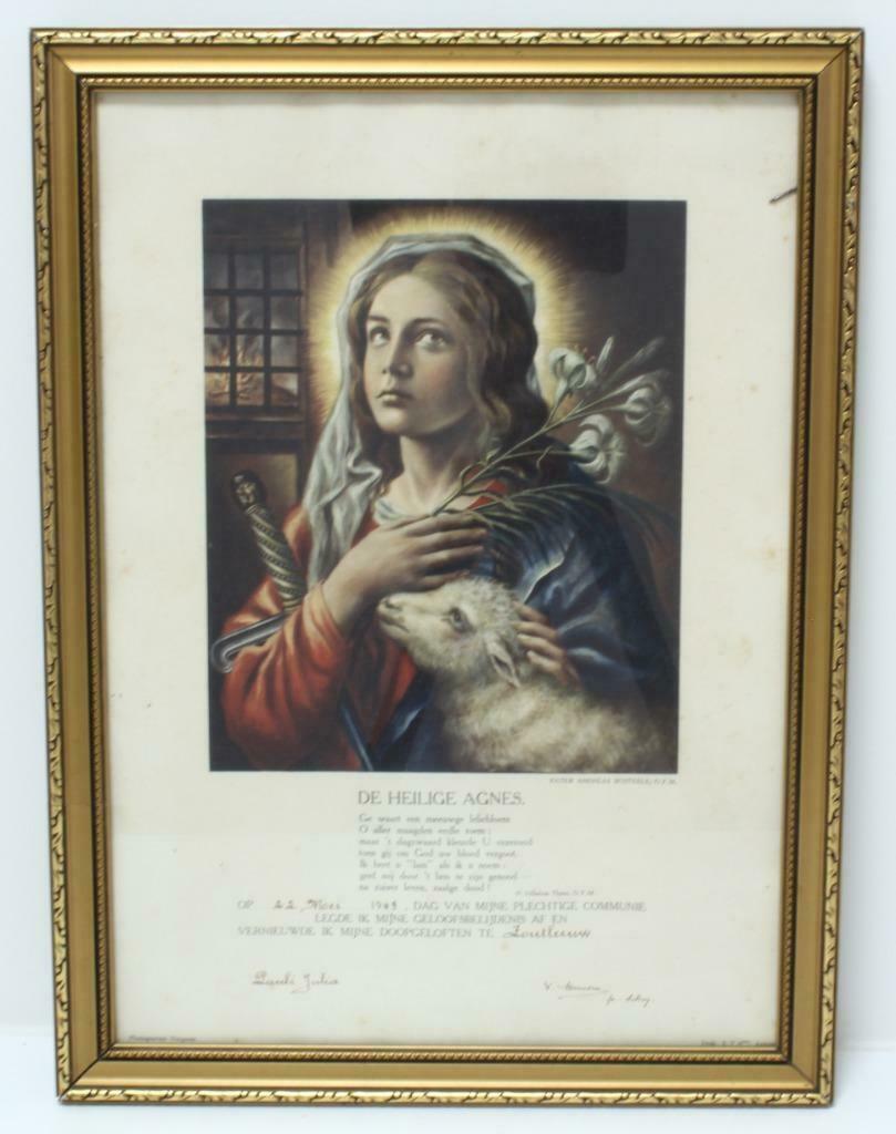 Kader religieus : Maria Jozef Jezus-Heilig Agnes-Géneviève, Antiek en Kunst, Ophalen of Verzenden
