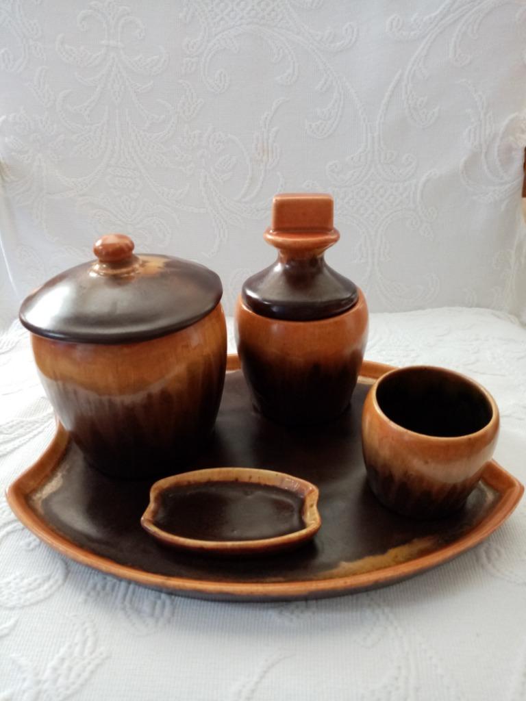 Faïencerie de Thulin  Set à tabac complet    1930/35, Enlèvement ou Envoi