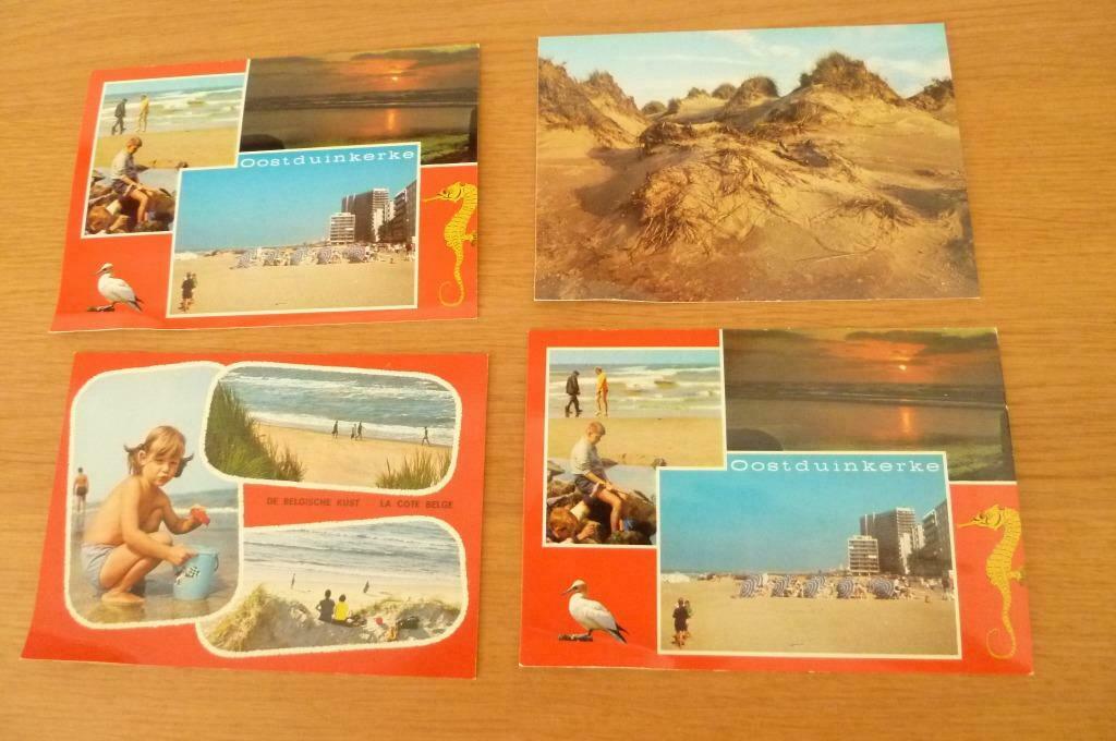 Kust  - Oostduinkerke *  4 x Zichtkaarten, Enlèvement ou Envoi, 1960 à 1980, Non affranchie