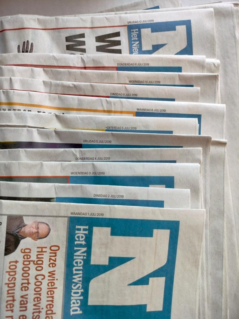 Alle Bijlagen Tour de France Nieuwsblad juli 2019, Ophalen of Verzenden, Gelezen, Krant