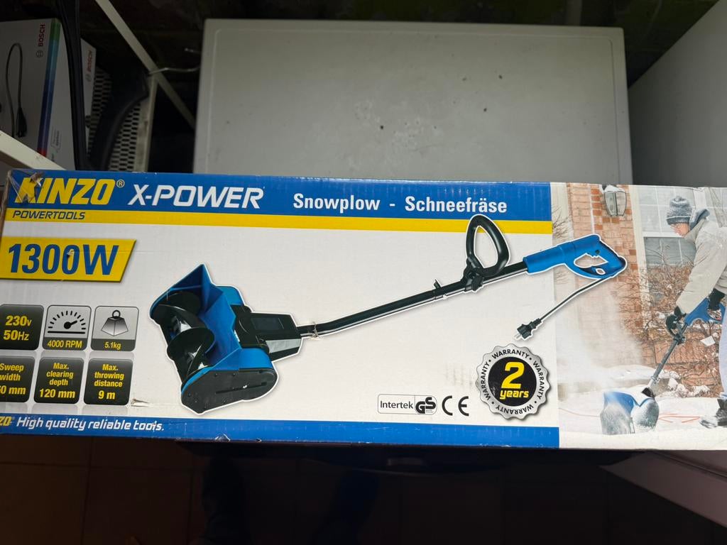 Kinzo sneeuwruimer NIEUW, Tuin en Terras, Ophalen of Verzenden, Nieuw, Kinzo