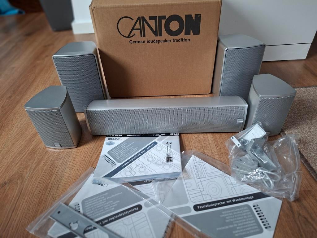 Canton surround set, Audio, Tv en Foto, Ophalen of Verzenden, Zo goed als nieuw, 120 watt of meer, Surroundset zonder subwoofer