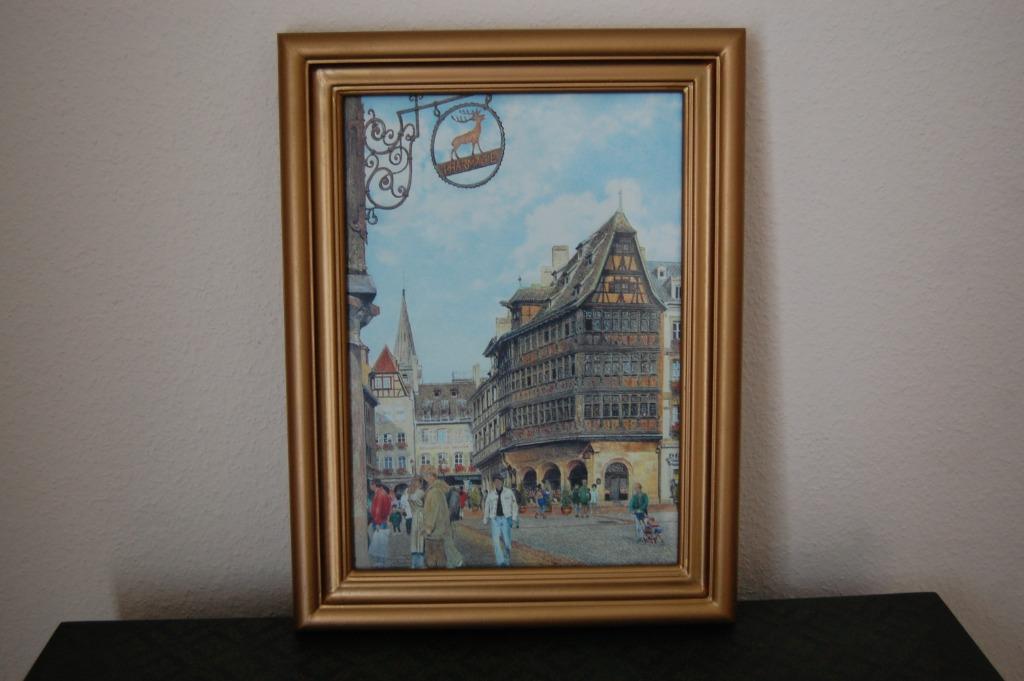 Cadre - Centre de Strabourg, Moins de 50 cm, Enlèvement ou Envoi, Utilisé, Bois