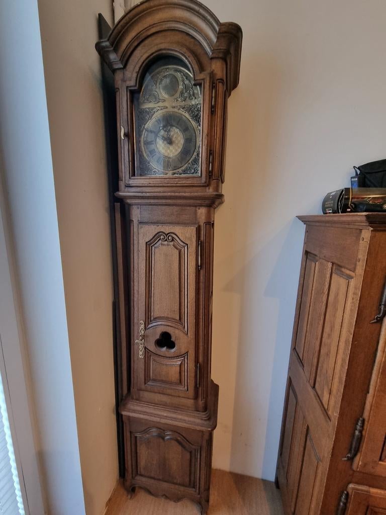 Horloge, meuble en chêne, Enlèvement