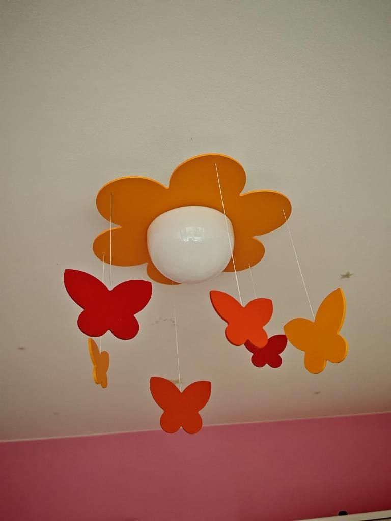 Plafonnier à fleurs Philips mykidsroom Meria, Ophalen, Zo goed als nieuw, Glas