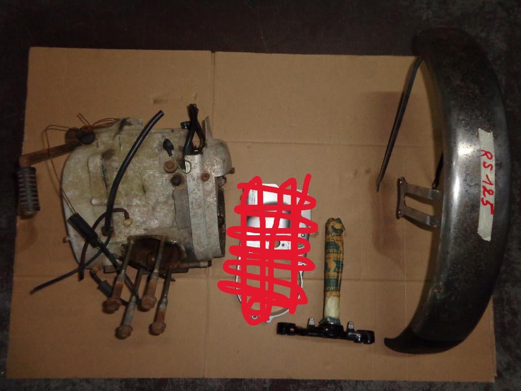 Yamaha RS 125 onderdelen, Motoren, Ophalen, Gebruikt