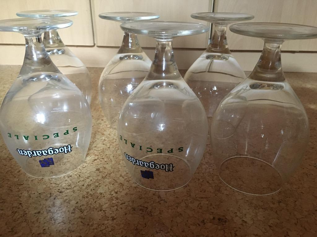 6 glazen Hoegaarden Spéciale, Verzamelen, Ophalen of Verzenden, Gebruikt, Bierglas